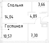 Планировка 2-комн.