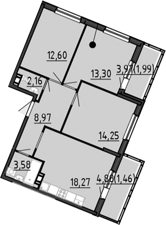 Планировка 4-комн.+