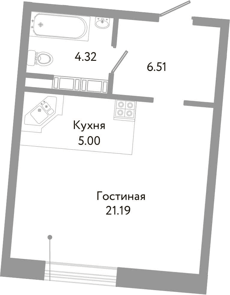 Планировка Студия