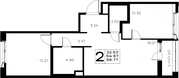 Планировка 3-комн.