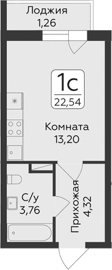 Планировка Студия