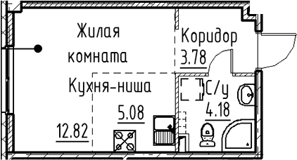Планировка Студия
