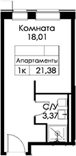 Планировка Студия