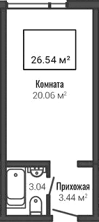Планировка Студия
