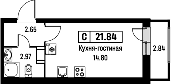 Планировка Студия