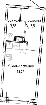 Планировка Студия