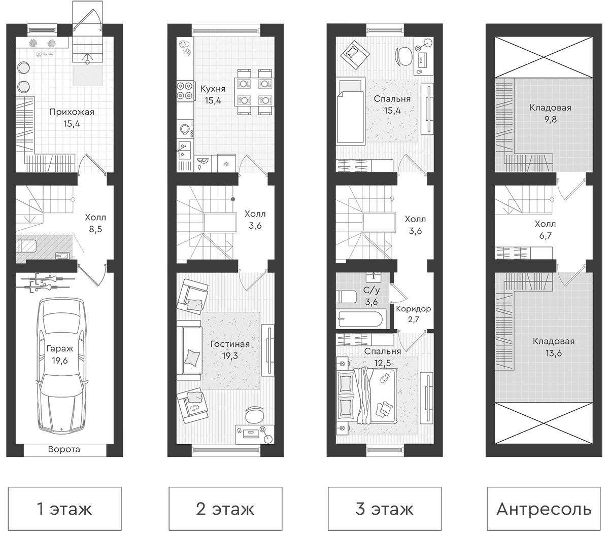 Планировка 1-комн.