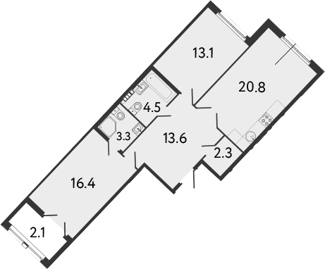 Планировка 3-комн.