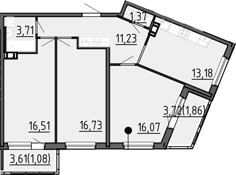 Планировка 3-комн.