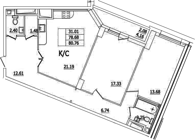 Планировка 3-комн.