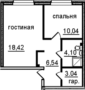 Планировка 2-комн.