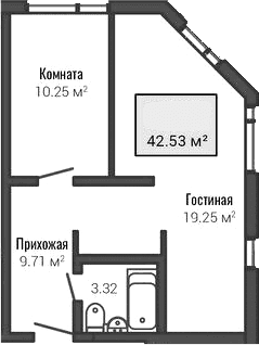 Планировка 2-комн.
