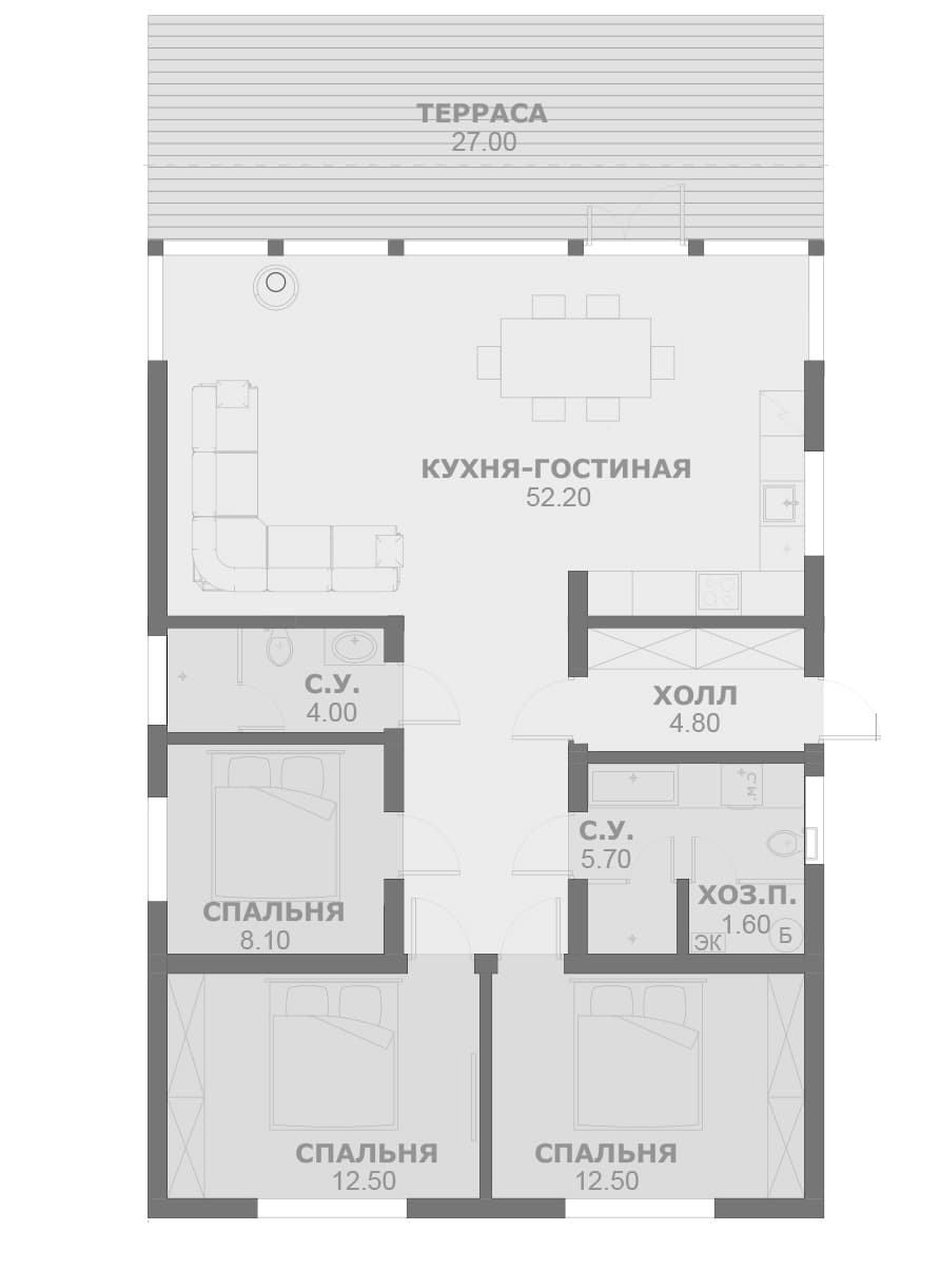 Планировка Студия