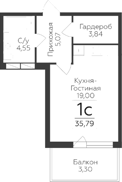 Планировка Студия