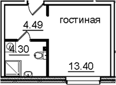 Планировка Студия
